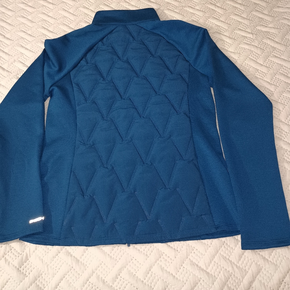 Skechers Performance Quilted Blue Jacket M - Picture 3 of 9